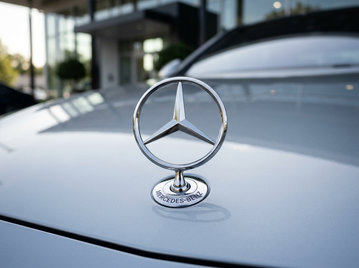 Mercedes-Benz three-pointed star logo