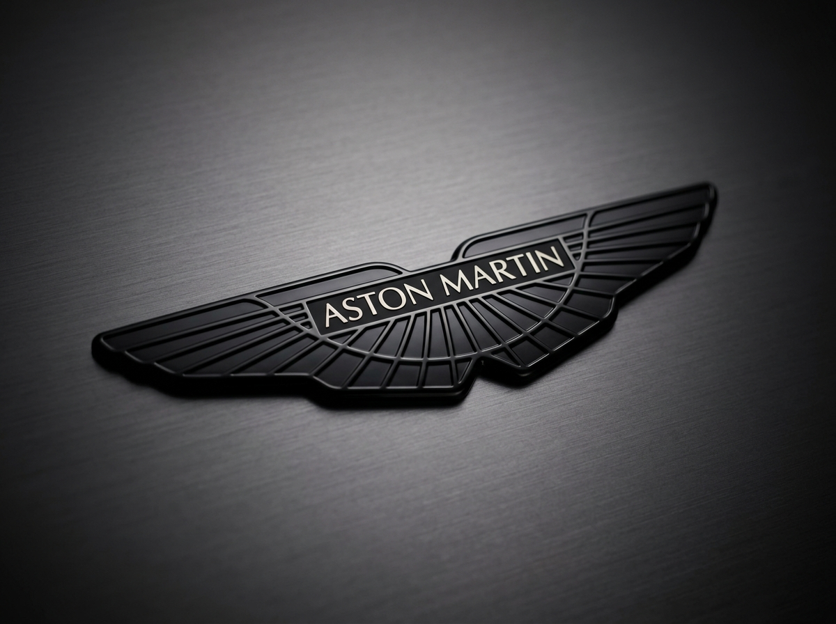 Aston Martin wings logo black