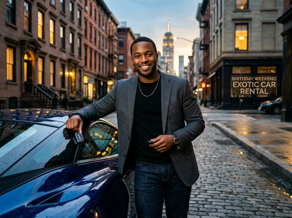 Marcus T. client avatar, male, 30s, New York birthday weekend exotic car rental